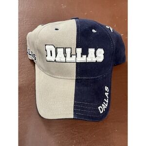 Vtg 90s Dallas Cowboys NFL Hat Snapback Quattro‎ Embroidered Spellout Colorblock